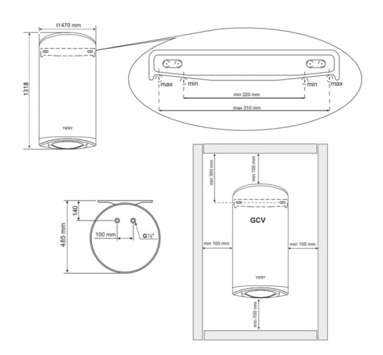 Водонагреватель TESY ModEco Cloud GCV 1504724D C22 ECW