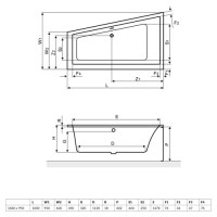 Ванная Акриловая Угловая Excellent M-Sfera Левая 1600X950 (Waex.msl16Wh)