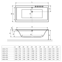 Ванна Акрилова Прямокутна Excellent Pryzmat 1800X805 (Waex.pry18Wh)