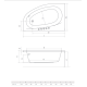 Ванная Radaway Naxia 170x110 левая с ножками + сифон R135L (WA1-33-170x110L)