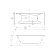 Ванна акрилова Roca Vita 170x75 (A24T066000)