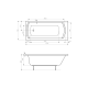 Ванна акриловая Roca Linea 170x75 (A24T042000)