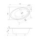 Ванна акриловая Roca Orbita 150x100 левая (A24T201000)