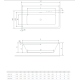 Ванная Radaway Tiana 160x75 с ножками (WA1-52-160x075)