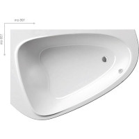 Ванна Ravak LoveStory II L левая 196x139 (C751000000)