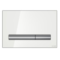 Кнопка змиву pilot біле скло Cersanit