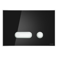 Кнопка змиву intera чорне скло Cersanit