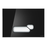 Кнопка змиву actis чорне скло Cersanit