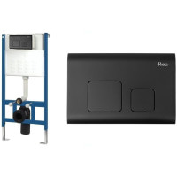 инсталляционная система Rea для унитаза + кнопка F черная (REA-E3652)