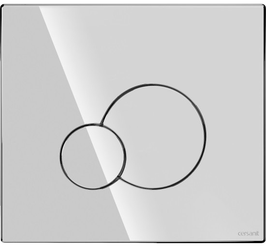 Кнопка смыва base circle глянцевый хром Cersanit