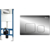 инсталляционная система Rea для унитаза + кнопка F хром (REA-E0019)