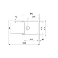 Кухонная мойка Franke Mythos MRK 611-100 (124.0335.696) керамическая - врезная - оборотная - цвет Кремовый