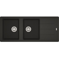 Кухонная мойка Franke Basis BFG 621 (114.0367.654) гранитная - врезная - оборотная - цвет Оникс