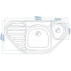 Кухонная мойка Romzha Elegancia 95B Antracit (902)