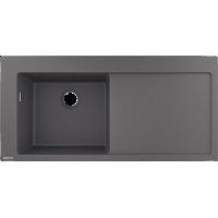 Кухонна мийка Hansgrohe S5110-F450 1050х510 полиця праворуч Stonegrey (43330290)