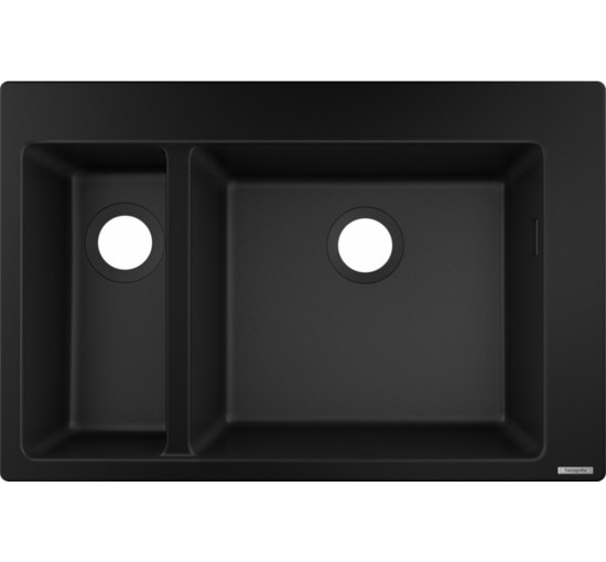 Кухонная мойка Hansgrohe C51-F635-09 Сombi 770x510 на две чаши 180/450 Select со смесителем Chrome (43220000)