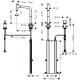 Кухонная мойка Hansgrohe C51-F635-09 Сombi 770x510 на две чаши 180/450 Select со смесителем Chrome (43220000)