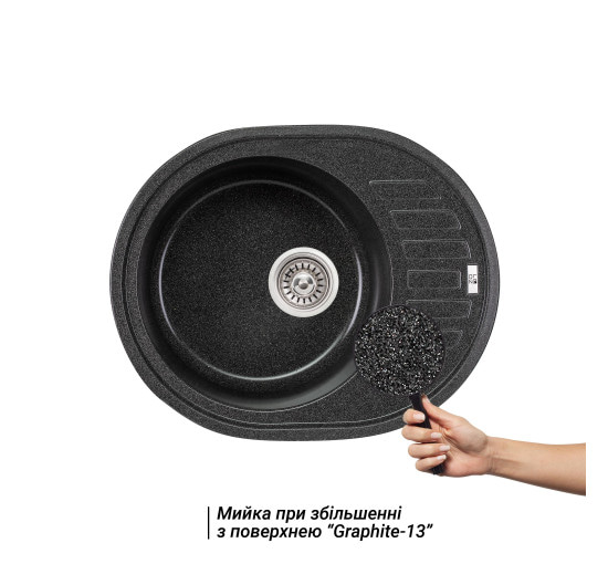 Кухонная мойка Lidz 620x500/200 GRF-13 (LIDZGRF13620500200)