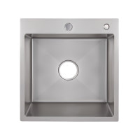 Кухонная мойка Lidz H5050G 3.0/0.8 мм Brush Grey (LDH5050GPVD3008)