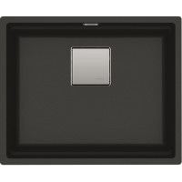 Кухонна мийка Franke KUBUS 2 KNG 110-52 (125.0517.044) гранітна - монтаж під стільницю - колір Онікс - (коландер та коврик Rollmat у комплекті)