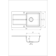 Кухонная мойка Romzha Quadro Antracit (901)