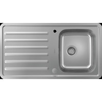 Кухонна мийка Hansgrohe S4113-F340 на стільницю 915х505 з сифоном automatic (43337800) Stainless Steel