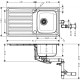 Кухонная мойка Hansgrohe S4113-F340 на столешницу 915х505 с сифоном automatic (43337800) Stainless Steel