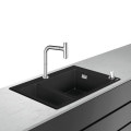 Кухонная мойка Hansgrohe C51-F770-10 Сombi 880x510 на две чаши 370/370 Select со смесителем Chrome (43221000)