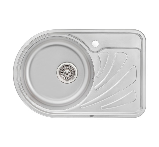 Кухонна мийка Qtap 6744L 0,8 мм Micro Decor (QT6744LMICDEC08)