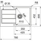 Кухонная мойка Franke Sirius 2.0 S2D 611-78 (143.0621.333) из тектонайта - врезная - оборотная - цвет Маскарпоне (2 отверстия)