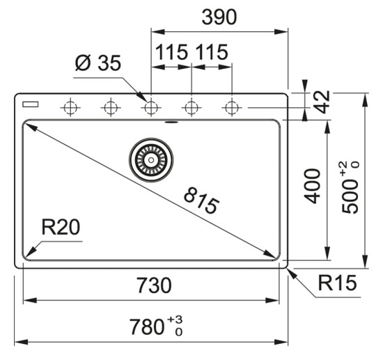 Кухонная мойка Franke Centro CNG 610-73 (114.0630.413) гранитная - врезная - оборотная - цвет Бежевый