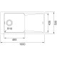 Кухонна мийка Franke FX FXG 611-100 (114.0576.304) гранітна - врізна - оборотна - колір Сірий камінь