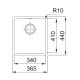 Кухонная мойка Franke Sirius SID 110-34 (125.0331.030) из тектонайта - монтаж под столешницу - цвет Белый