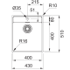 Кухонная мойка Franke Maris MRX 210-40 TL (127.0544.021/127.0598.748) нержавеющая сталь - монтаж врезной, в уровень либо под столешницу - полированная