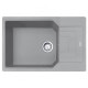 Кухонная мойка Franke Urban UBG 611-78 XL (114.0574.982) гранитная - врезная - оборотная - цвет Серый камень (пластиковый коландер в комлекте)