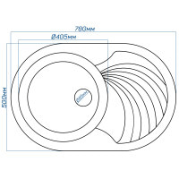 Кухонная мойка Romzha Rasa 78 Seda (602)