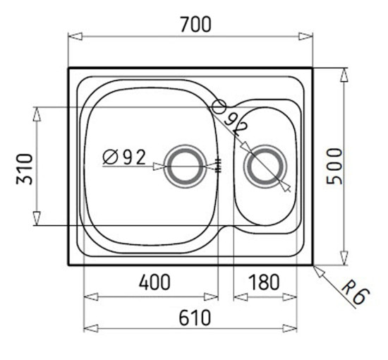 Кухонна мийка Romzha Fifika 1.5C Textura