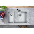 Кухонная мойка Hansgrohe C71-F655-04 755х500 Сомби со смесителем на две чаши 180/450 (43210800) Stainless Steel