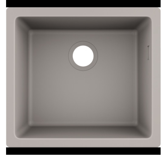 Кухонна мийка Hansgrohe S510-U450 під стільницю 500х450 Concretegrey (43431380)