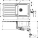 Кухонная мойка Hansgrohe S4113-F400 на столешницу 975х505 с сифоном automatic (43338800) Stainless Steel