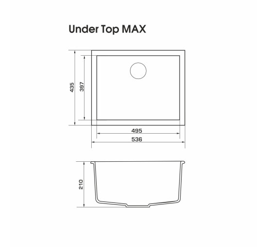 Кухонна мийка GRANADO Under top Max Avena