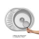 Кухонна мийка Lidz 5745 0,6 мм Decor (LIDZ574506DEC)
