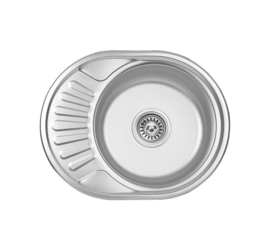 Кухонна мийка Lidz 5745 0,6 мм Decor (LIDZ574506DEC)