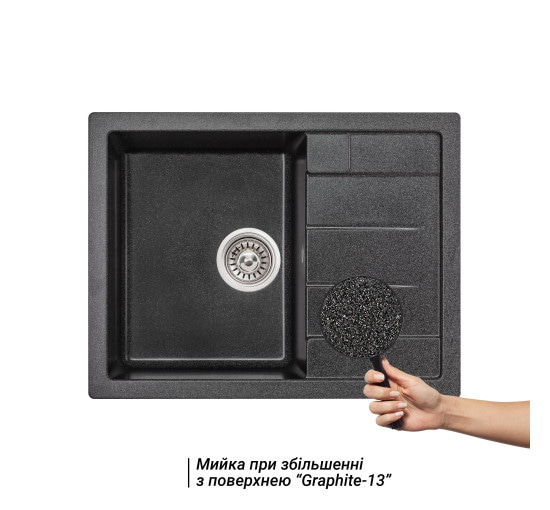 Кухонная мойка Lidz 650x500/200 GRF-13 (LIDZGRF13650500200)