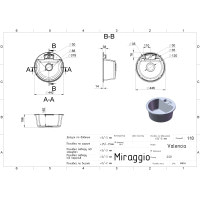 Кухонная мойка Miraggio VALENCIA серая