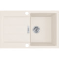 Кухонная мойка Franke Sirius 2.0 S2D 611-78 (143.0621.333) из тектонайта - врезная - оборотная - цвет Маскарпоне (2 отверстия)