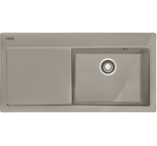 Кухонная мойка Franke Mythos MTK 611-100 (124.0380.246) керамическая - врезная - цвет Серый матовый крыло справа