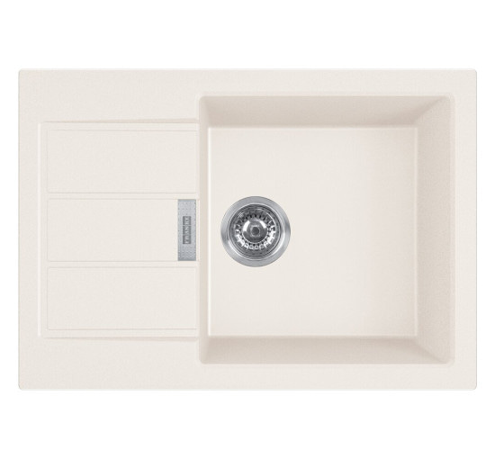 Кухонная мойка Franke Sirius 2.0 S2D 611-62 Slim (143.0631.540) из тектонайта - врезная - оборотная - цвет Маскарпоне (2 отверстия)
