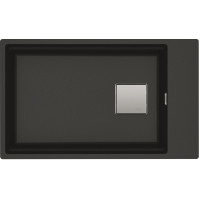 Кухонная мойка Franke KUBUS 2 KNG 110-62 (125.0517.092) гранитная - монтаж под столешницу - цвет Оникс - (коландер и коврик Rollmat в комплекте)