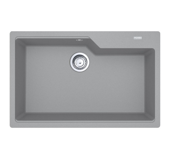 Кухонная мойка Franke Urban UBG 610-78 (114.0574.962) гранитная - врезная - цвет Серый камень (пластиковый коландер в комлекте)